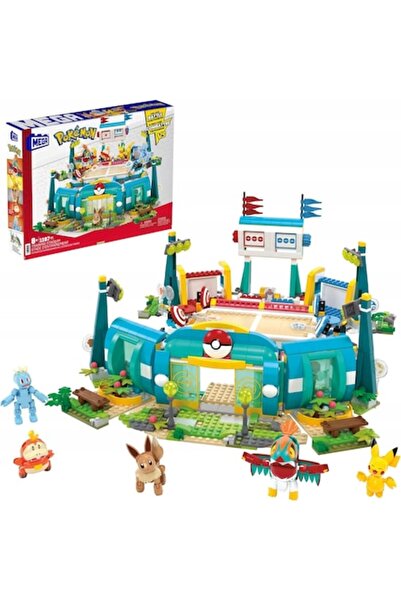 MEGA Stadionul de Antrenament Pokemon, set de construcție 1107 piese, 5 figur...
