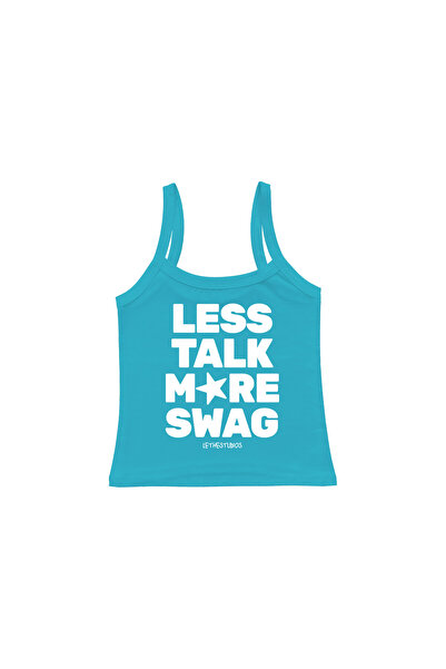 lethestudios More Swag Baskılı Askılı Bluz