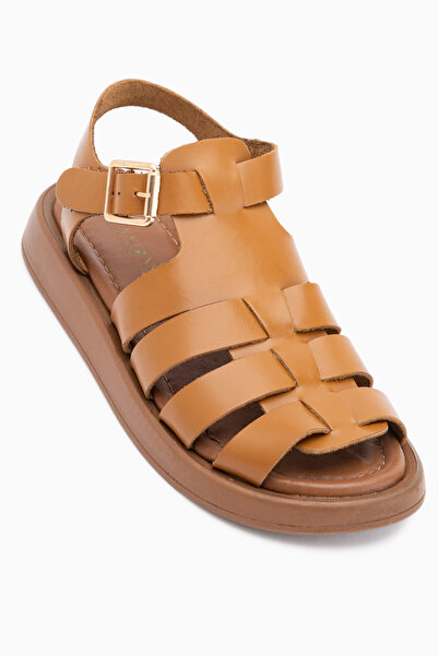 Limoya Avery Genuine Leather Tan Women's Sandals