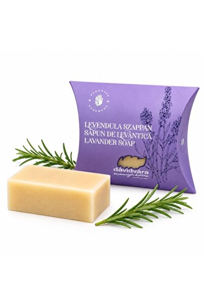 DAVIDVARA Săpun cu lavandă pentru piele sensibilă, vegan, lucrat manual, cu i...
