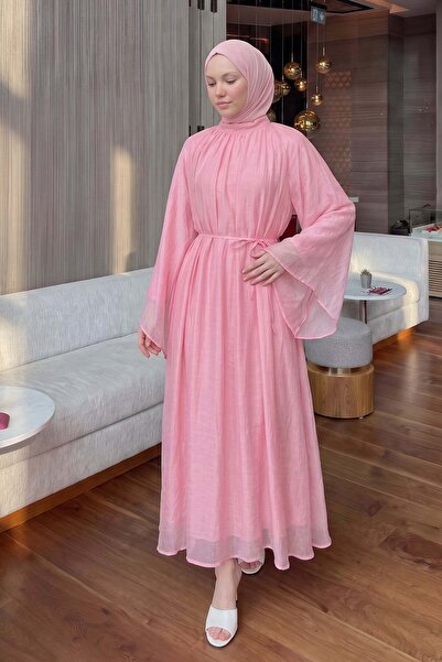 zenne Rochie cu mâneci raglan Y0159 - ROZ