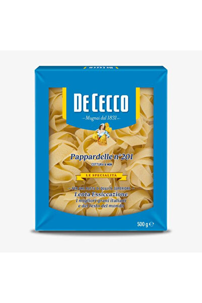 De Cecco DECECCO PAPPARDELLE GENİŞ ERİŞTE MAKARNA 500 GR *5'Lİ