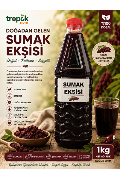 Doğal Soğuk Sıkım Sumak Ekşisi (1kg)
