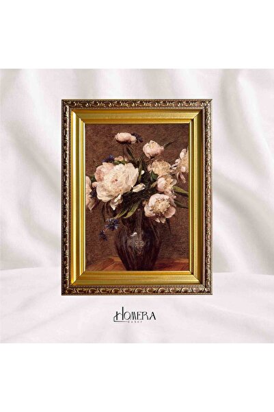 HOMERA DEKOR Vintage Altın Varak Dekoratif Camlı Çerçeve ( 22,5 x 17,5 cm ) –...