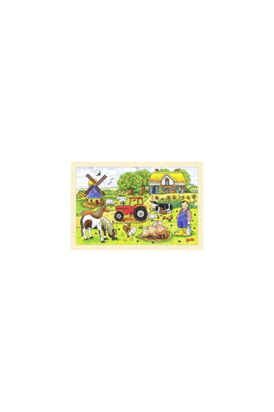 Goki Puzzle Ferma lui domnul Miller 24 piese.