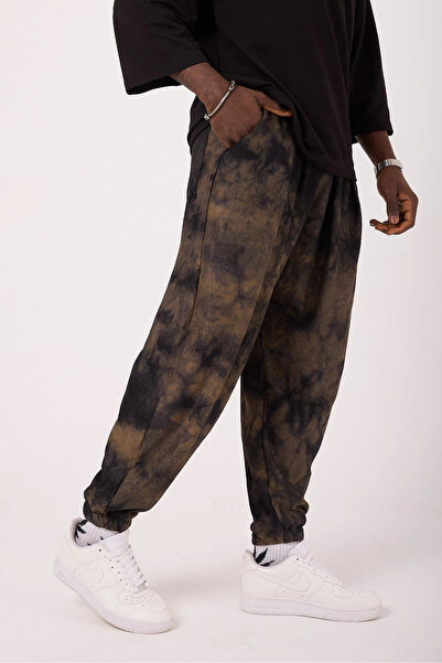 FıttingRoom Elastic Waist Pleated Patterned Half-Shalwar