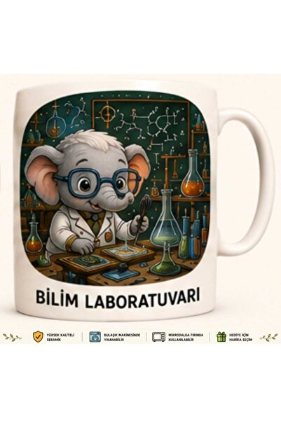Rana İkra Art Elephant Science Laboratory Mug