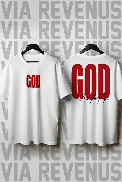 Vordevia God Has a Plan for You Printed Loose Fit 100% Cotton Unisex Tshirt