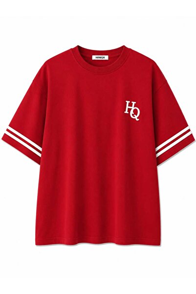 HANIQA Modern line detailed t-shirt
