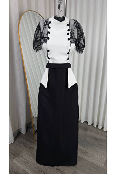 ELEGANTKSA Elegant Dress with a Combination of Classic and Modern Design, Fea...