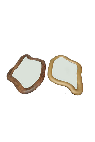 Generic Brand Int-53 Loni Mirror Set - 2 Pieces - Brown and Natural - 60X90X6 cm