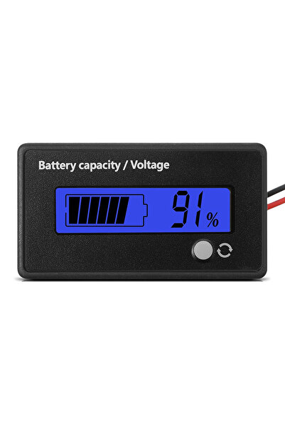 Choice Blue DC 12V 24V 36V 48V 60V 72V Golf Cart Battery Gauge with Alarm, Fr...