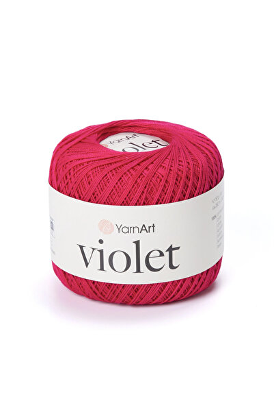 Yarnart Violet Fuşya Koton Merserize Dantel Örgü İpi 6358
