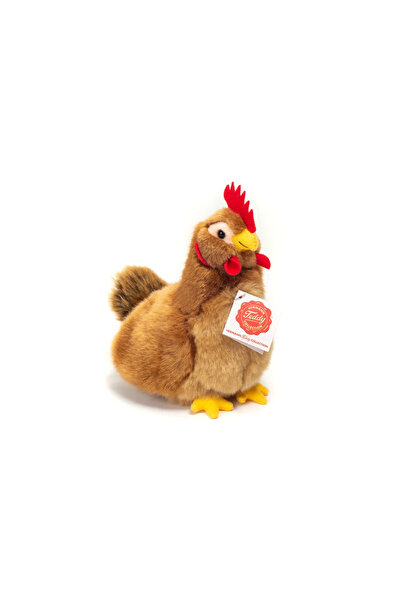 TEDDY HERMANN Găină șatenă așezată, 16 cm, Mascotă pentru copii