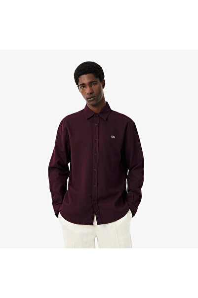 Lacoste Erkek Regular Fit Bordo Gömlek