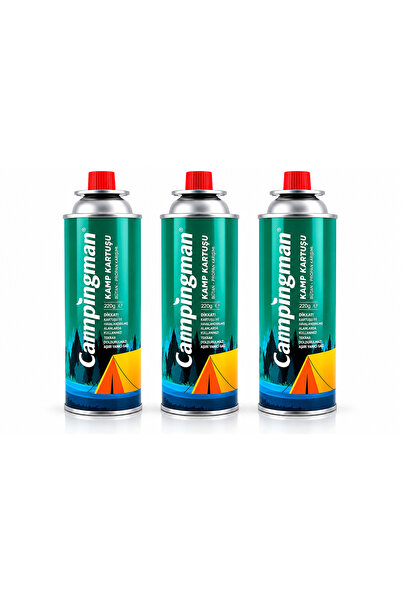 tub shop TubShop 3'lü Bütan Propan Gaz Kartuşu 220 GR