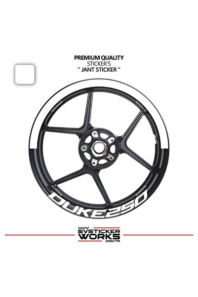 ARONA Ktm Duke 250 Wheel Rim Strip – Half Rim Cover & Duke 250 Lettering Stic...