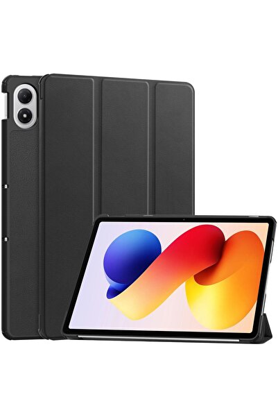 OEM Θήκη Τριπλής Αναδίπλωσης με Στήριγμα για Xiaomi Redmi Pad 2 Pro - Μαύρο