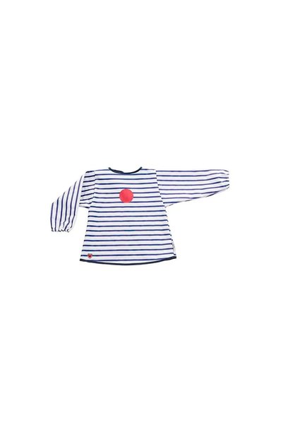 BabyToLove BABY TO LOVE Bavetă cu mâneci cu dungi albastre