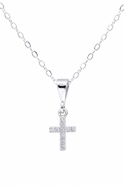 Zenso Silver Cross – Colier cu cruce din argint 925 și Cubic Zirconia