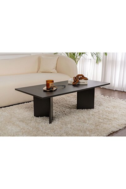 Rani Mobilya Rani Home Orta Sehpa Ahşap Desenli Siyah 119 Cm AB-5368