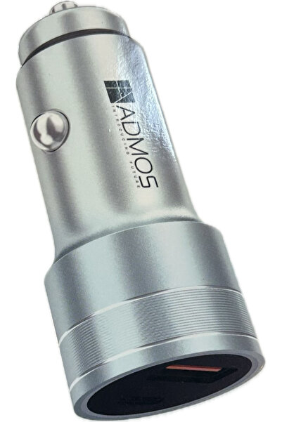 ADMOS Admos Car Charger (Admos) Model Am8001 (Type-C / USB) 38W in Metallic S...