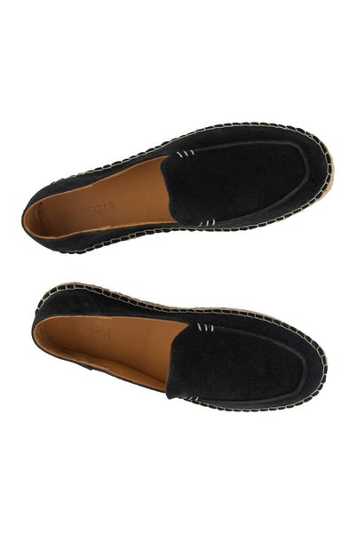 Pegia Genuine Suede Men's Espadrille Dg5024 Black