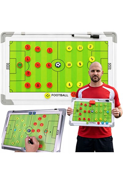 Korbi Tablă magnetică pentru antrenament tactic de fotbal, 30x45