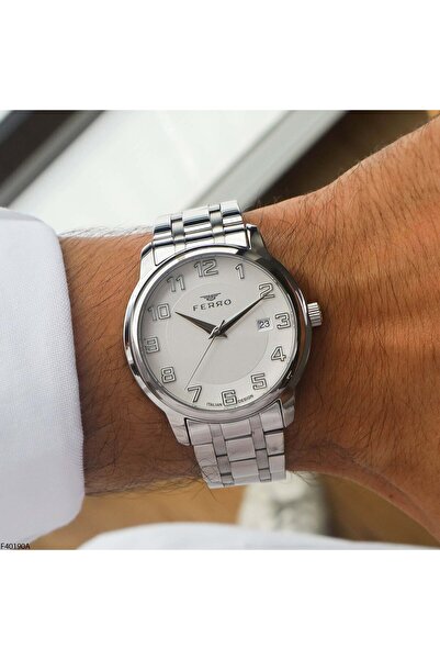 FERRO F40190A Men's Wristwatch with Steel Strap