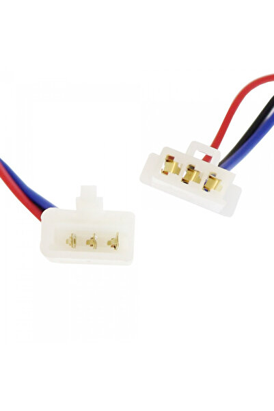 OEM Σετ φίσα πλαστική με καλώδια 3 pins αρσενικό-θηλυκό W14339