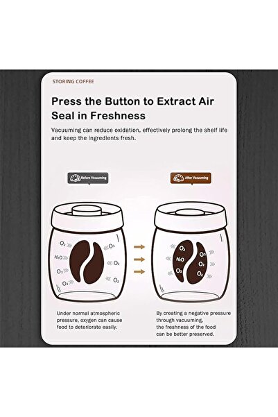 GENERAL Coffee Canisters with Airtight Lid Seal, Borosilicate Glass Kitchen S...