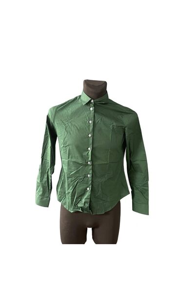 OEM Cămașă bărbătească, din bumbac, verde, mărimea L