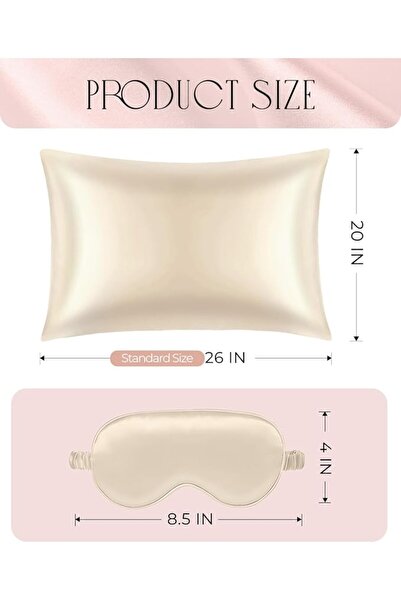 Miss Adola 1Pack Mulberry Silk Pillow Case for Hair and Skin Standard 26"x20"...