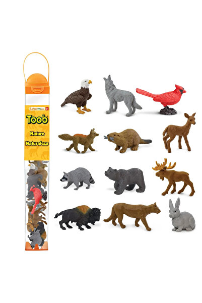 Safari Locuitori ai pădurilor. Set de figurine într-un tub S.A.