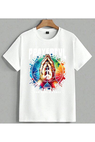 ELFERA Anatomija mozga Šareni Sik Tiskani Unisex Oversize T-Shirt Bela