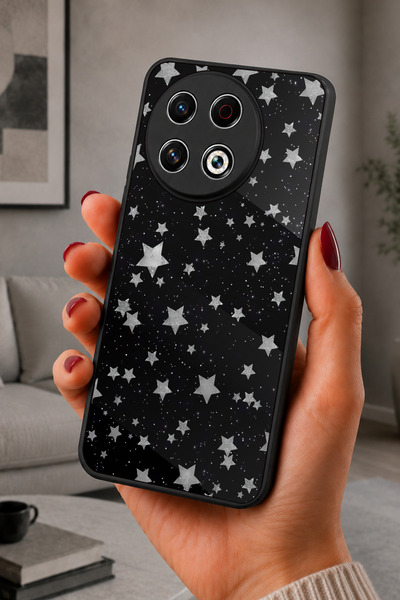 TECNO Spark 30 Pro Uyumlu Simli Desenli Kamera Korumalı Darbelere Dayanıklı K...