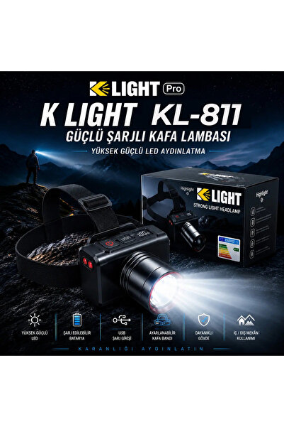 KLIGHT K Light KL811 Kafa Lambası