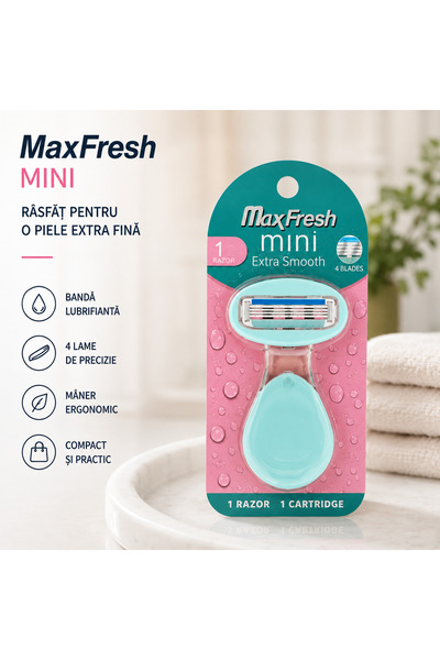 Generic Brand Women's razor with 4 blades – Blue