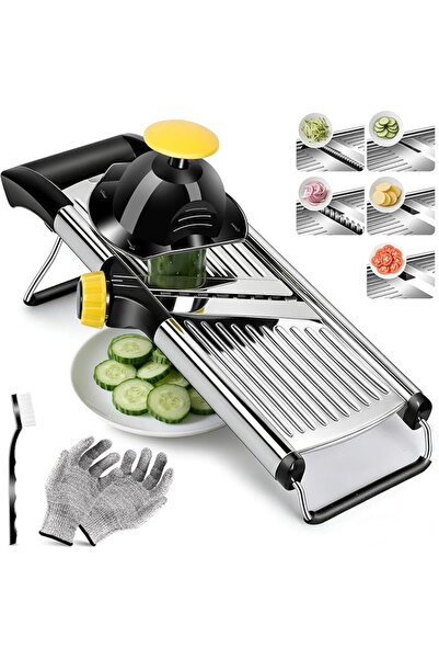 Masthome Mandoline Food Slicer Adjustable Thickness for Cheese Fruits Vegetab...