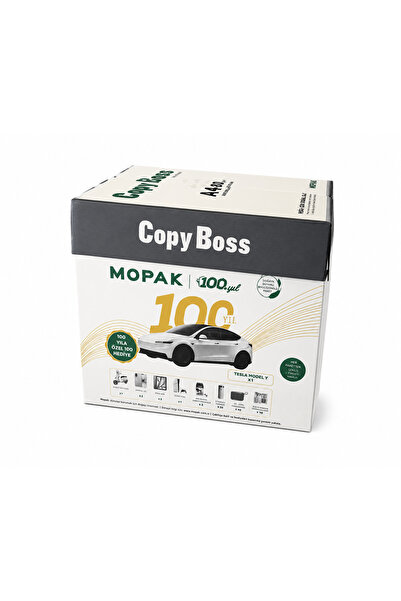 Mopak Copy Boss Fotokopi Kağıdı A4 1 Koli 100. Yıla Özel Tesla Hediyeli