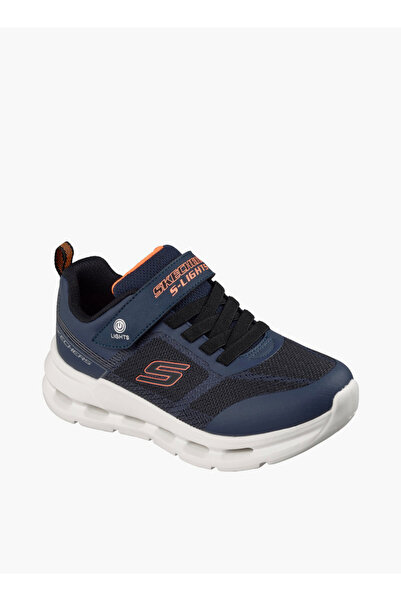 SKECHERS Boys GLIDE-STEP LIGHTS Hook & Loop Sneakers