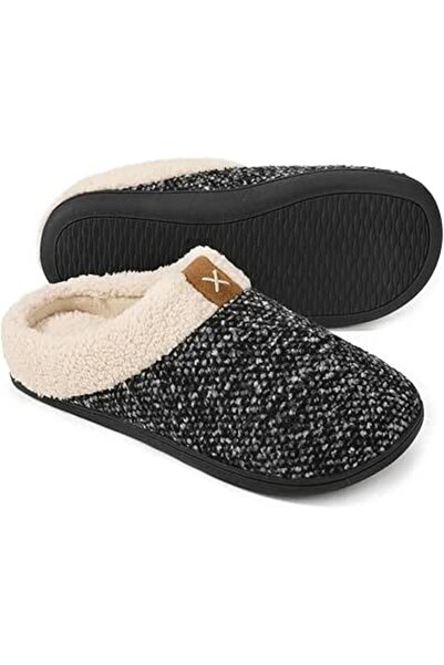 GENERAL ULTRAIDEAS Men's Cozy Memory Foam Slippers with Fuzzy Plush Wool-Like...
