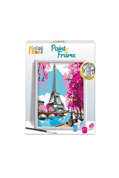Happi Hobbi HappiHobbi Paint & Frame Drawing Top Bottom Set, Spring in Paris