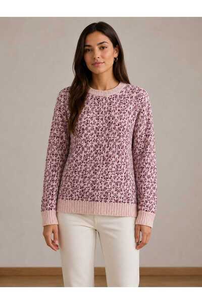 cheen Women's Stylish Trendy Crew Neck Knitwear Sweater