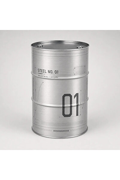 Generic Brand Masă tip butoi personalizată CISKO Steel No. 01 – Industrial Lu...