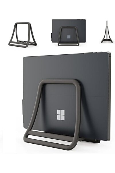 Generic Vertical Laptop Stand with Automatic Locking, حامل لابتوب عمودي مع قف...