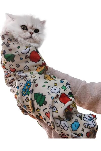 GENERAL Cat Grooming Wrap Cat Wrap for Cutting Nails Cat Restraint for Nail C...