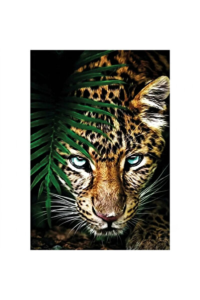 Hobiline Yakın LEOPAR 30x40 Hı Stone 5D Elmas Boncuklu Taş işleme Mozaik Gobl...