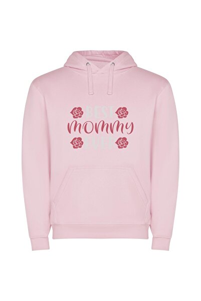 iLovePrints Mommy of the Year Φούτερ με κουκούλα σε χρώμα Ροζ