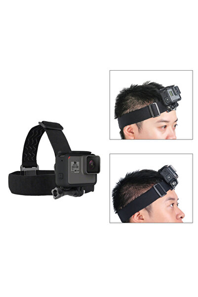 Coverzone TELESIN Aksiyon Kamera Kafa Bandı, GoPro Hero 12/11/10/9/8/7/6/5, F...